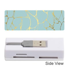 Mint,gold,marble,pattern Memory Card Reader (stick)  by NouveauDesign