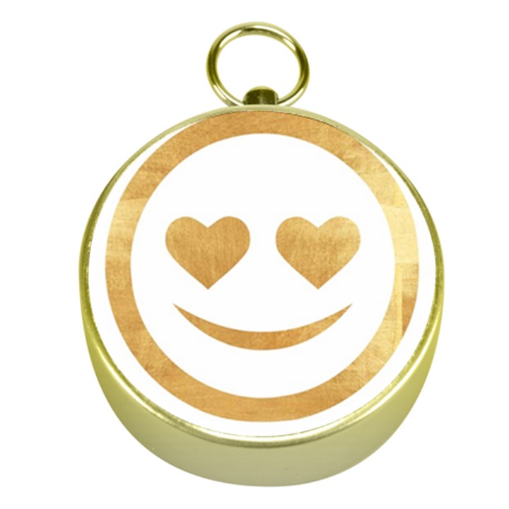 gold smiley face Gold Compasses