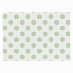 Green Dots Modern Pattern Paper Large Glasses Cloth (2-side) by Celenk