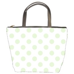 Green Dots Modern Pattern Paper Bucket Bags