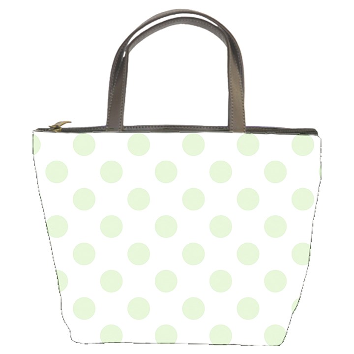 Green Dots Modern Pattern Paper Bucket Bags