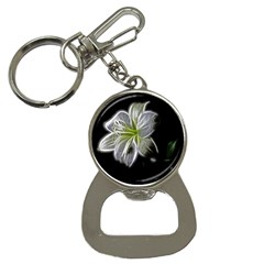 White Lily Flower Nature Beauty Button Necklaces by Celenk