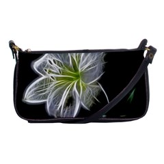 White Lily Flower Nature Beauty Shoulder Clutch Bags by Celenk