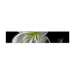 White Lily Flower Nature Beauty Flano Scarf (mini) by Celenk