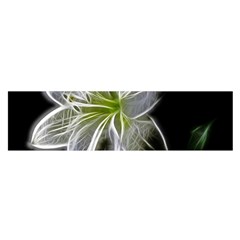 White Lily Flower Nature Beauty Satin Scarf (oblong) by Celenk