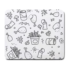 Set Chalk Out Scribble Collection Large Mousepads by Celenk