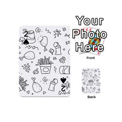 Set Chalk Out Scribble Collection Playing Cards 54 (mini)  by Celenk