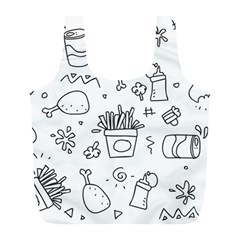 Set Chalk Out Scribble Collection Full Print Recycle Bags (l)  by Celenk