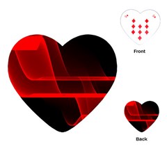 Background Light Glow Abstract Art Playing Cards (Heart) 