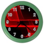 Background Light Glow Abstract Art Color Wall Clocks Front