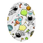 Sketch Set Cute Collection Child Ornament (Oval) Front