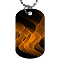 Background Light Glow Abstract Art Dog Tag (two Sides) by Celenk