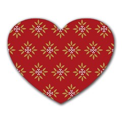 Pattern Background Holiday Heart Mousepads by Celenk