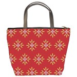 Pattern Background Holiday Bucket Bags Back