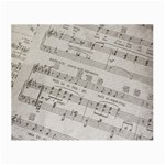 Sheet Music Paper Notes Antique Small Glasses Cloth Front