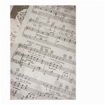 Sheet Music Paper Notes Antique Small Garden Flag (Two Sides) Front