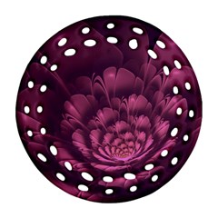 Fractal Blossom Flower Bloom Ornament (round Filigree) by Celenk