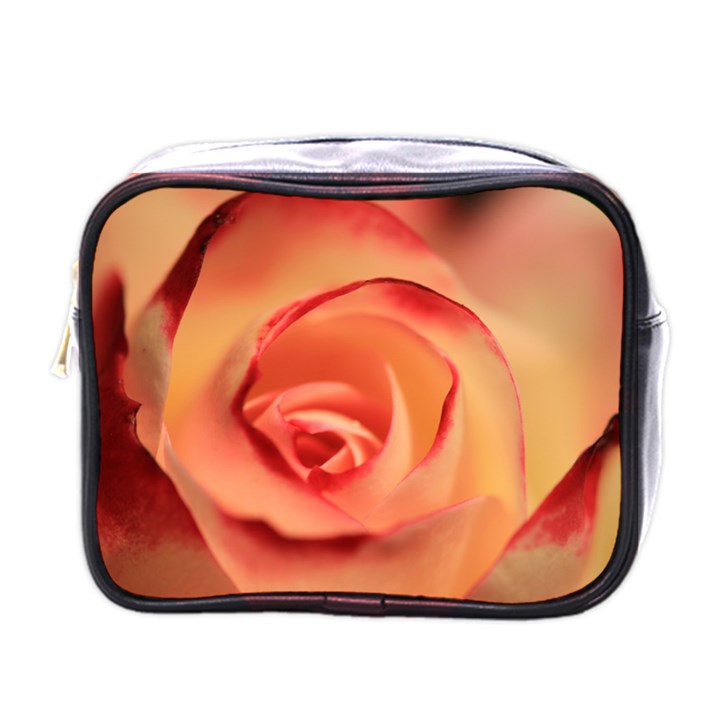 Rose Orange Rose Blossom Bloom Mini Toiletries Bags