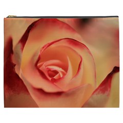 Rose Orange Rose Blossom Bloom Cosmetic Bag (xxxl) 