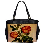 Vintage Flowers Floral Office Handbags Front