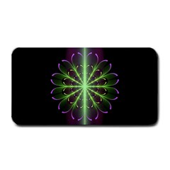 Fractal Purple Lime Pattern Medium Bar Mats by Celenk