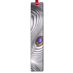 Fractal Silver Warp Pattern Large Book Marks