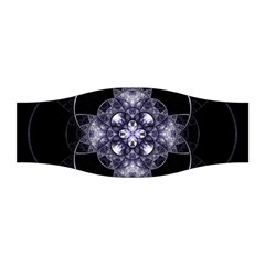 Fractal Blue Denim Stained Glass Stretchable Headband by Celenk