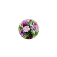 Flowers Roses Bouquet Art Nature 1  Mini Buttons by Celenk