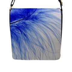 Spring Blue Colored Flap Messenger Bag (l)  by Celenk