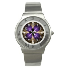 Fractal Glow Flowing Fantasy Stainless Steel Watch