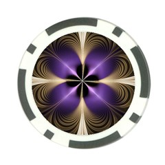 Fractal Glow Flowing Fantasy Poker Chip Card Guard (10 pack)