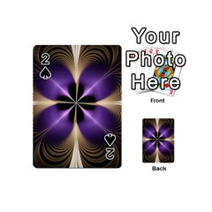 Fractal Glow Flowing Fantasy Playing Cards 54 (Mini) 