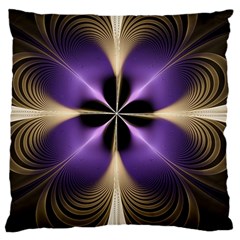 Fractal Glow Flowing Fantasy Large Cushion Case (Two Sides)