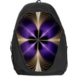 Fractal Glow Flowing Fantasy Backpack Bag Front