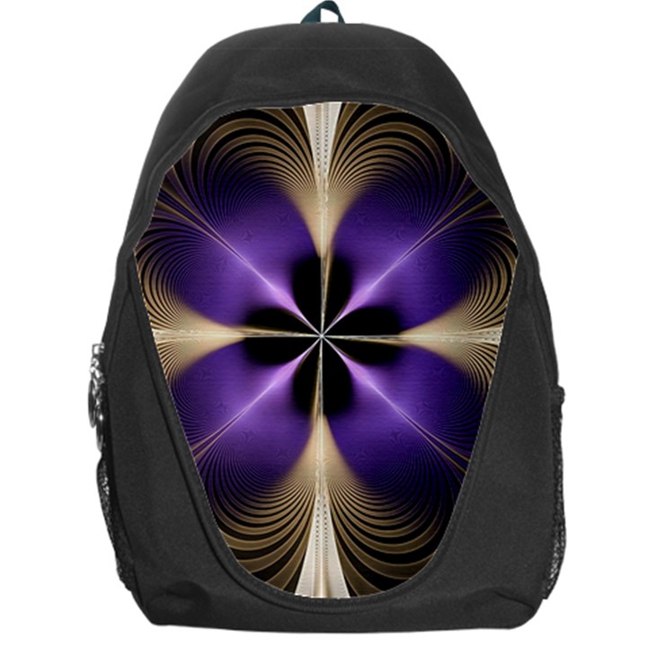 Fractal Glow Flowing Fantasy Backpack Bag