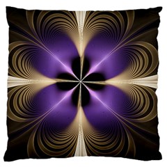 Fractal Glow Flowing Fantasy Standard Flano Cushion Case (Two Sides)
