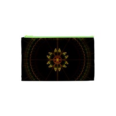 Fractal Floral Mandala Abstract Cosmetic Bag (xs) by Celenk
