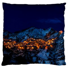 Castelmezzano Italy Village Town Standard Flano Cushion Case (one Side) by Celenk