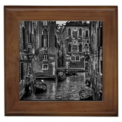 Venice Italy Gondola Boat Canal Framed Tiles by Celenk