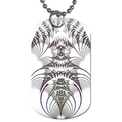 Fractal Delicate Intricate Dog Tag (two Sides)