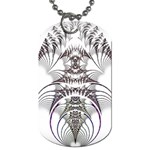 Fractal Delicate Intricate Dog Tag (Two Sides) Back