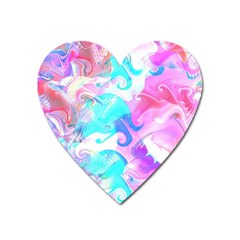 Background Art Abstract Watercolor Heart Magnet by Celenk