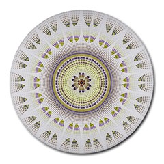 Mandala Fractal Decorative Round Mousepads