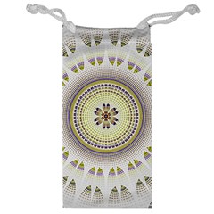 Mandala Fractal Decorative Jewelry Bag by Celenk