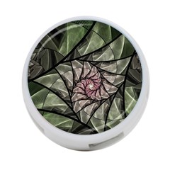 Fractal Flowers Floral Fractal Art 4-port Usb Hub (one Side) by Celenk