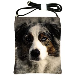 Dog Pet Art Abstract Vintage Shoulder Sling Bags by Celenk