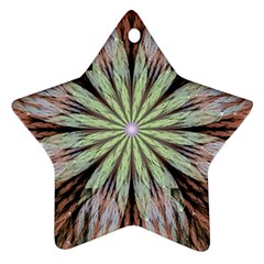 Fractal Floral Fantasy Flower Ornament (star) by Celenk