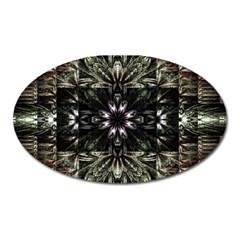 Fractal Design Pattern Texture Oval Magnet by Celenk