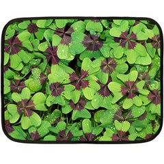 Luck Klee Lucky Clover Vierblattrig Double Sided Fleece Blanket (Mini) 