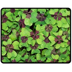 Luck Klee Lucky Clover Vierblattrig Fleece Blanket (Medium) 